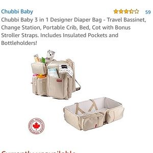 Chubbibaby 3 in 1 Diaper Bag